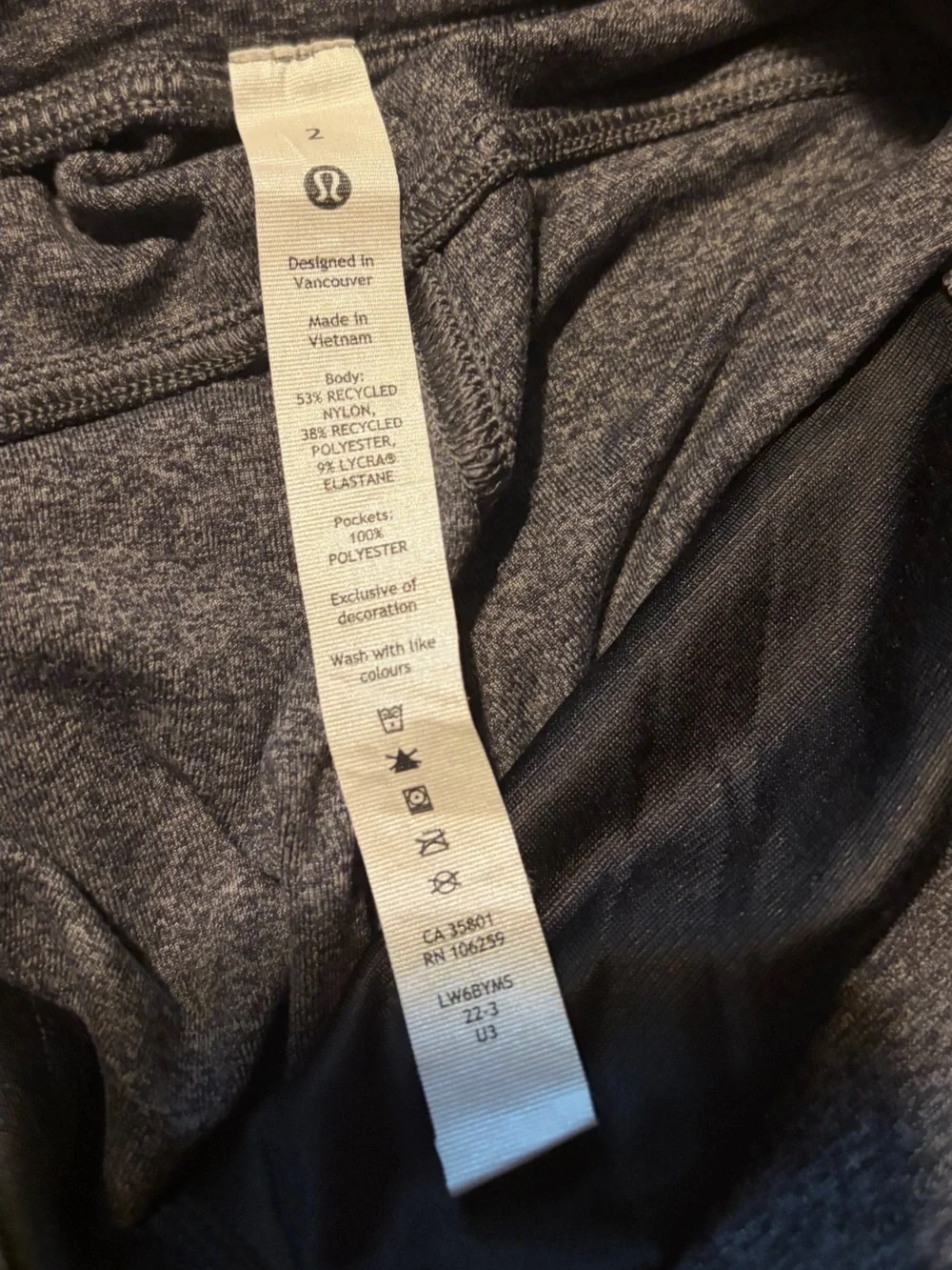 Lululemon Dark Heathered Grey Joggers